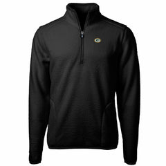 Green Bay Packers Cutter & Buck Big & Tall Cascade Eco Sherpa Fleece Quarter-Zip Pullover Jacket - Black discount