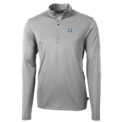 Indianapolis Colts Cutter & Buck Big & Tall Virtue Eco Pique Quarter-Zip Pullover Jacket - Gray sale