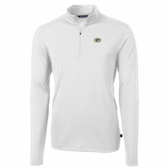 Green Bay Packers Cutter & Buck Big & Tall Virtue Eco Pique Quarter-Zip Pullover Jacket - White online