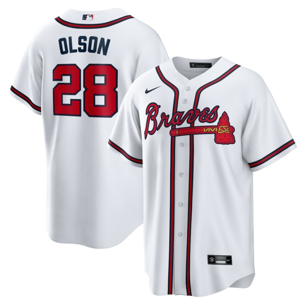 Matt Olson Atlanta Braves Home Replica Player Jersey White