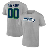 Seattle Seahawks Team Authentic Custom T-Shirt - Heathered Gray online