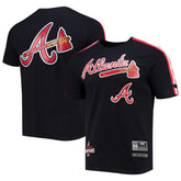 Atlanta Braves Pro Standard Taping T-Shirt Navy/Red