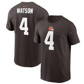Deshaun Watson Cleveland Browns Player Name & Number T-Shirt - Brown for sale