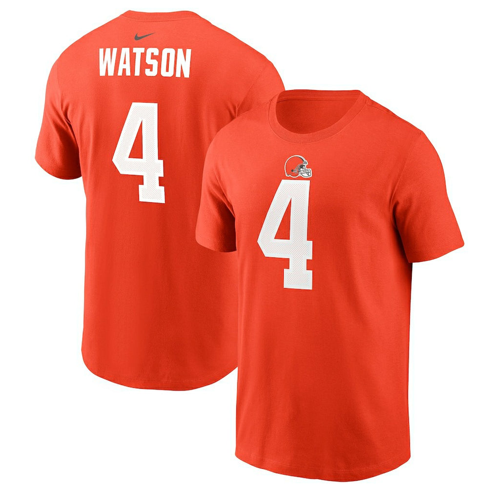 Deshaun Watson Cleveland Browns Player Name & Number T-Shirt - Orange cheap