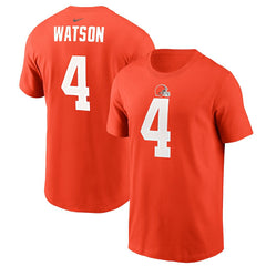 Deshaun Watson Cleveland Browns Player Name & Number T-Shirt - Orange cheap
