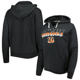 Cincinnati Bengals '47 Women's Color Rise Kennedy Pullover Hoodie - Black sale