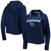 Tennessee Titans '47 Women's Color Rise Kennedy Notch Neck Pullover Hoodie - Navy outlet
