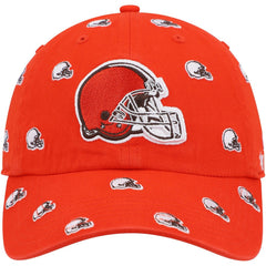 Cleveland Browns '47 Women's Confetti Clean Up Logo Adjustable Hat - Orange cheap