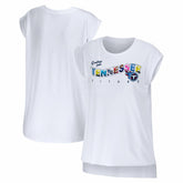 Tennessee Titans WEAR by Erin Andrews Women's Greetings From Muscle T-Shirt - White cheap