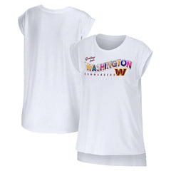 Washington Commanders WEAR by Erin Andrews Women's Greetings From Muscle T-Shirt - White online