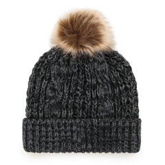 Carolina Panthers '47 Women's Meeko Cuffed Knit Hat with Pom - Black for sale