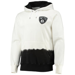 Brooklyn Nets FISLL Double Dribble Dip-Dye Pullover Hoodie - Oatmeal online