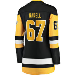 Rickard Rakell Pittsburgh Penguins Women's Fanatics Home Breakaway Player Jersey - Black Jerseys