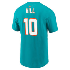 Tyreek Hill Miami Dolphins Player Name & Number T-Shirt - Aqua cheap