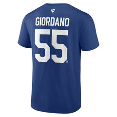 Mark Giordano Toronto Maple Leafs Fanatics Authentic Stack Name & Number T-Shirt - Blue T-shirts