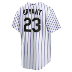 Kris Bryant Colorado Rockies Replica Player Jersey White/Purple