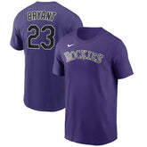 Kris Bryant Colorado Rockies Name & Number T-Shirt Purple