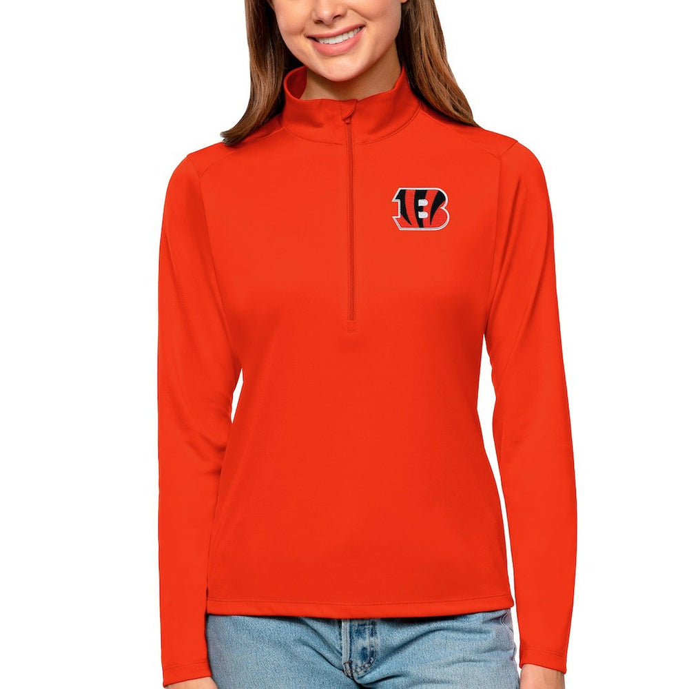 Cincinnati Bengals Antigua Women's Tribute Half-Zip Top - Orange sale