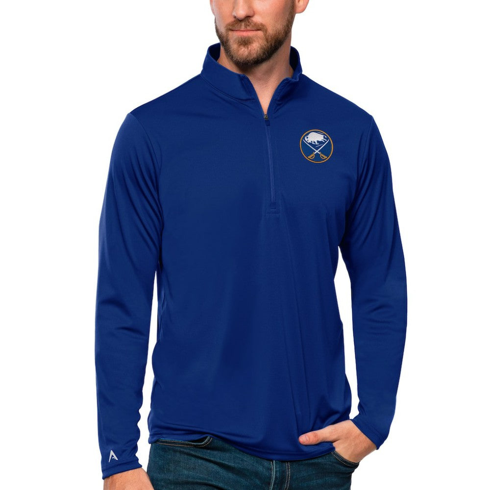 Buffalo Sabres Antigua Tribute Quarter-Zip Pullover Top - Royal Pullover