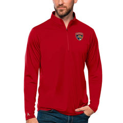 Florida Panthers Antigua Tribute Quarter-Zip Pullover Top - Red Pullover