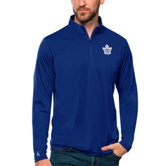 Toronto Maple Leafs Antigua Tribute Quarter-Zip Pullover Top - Blue Pullover
