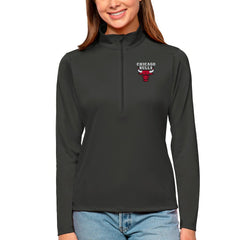 Chicago Bulls Antigua Women's Tribute Half-Zip Top sale - Charcoal outlet