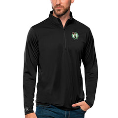 Boston Celtics Antigua Tribute Quarter-Zip Pullover Top - Black discount