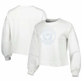 Golden State Warriors Lusso Women's Lola Ball and Chain Pullover Sweatshirt sale - White discount