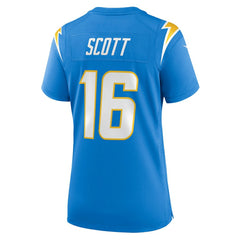 JK Scott Los Angeles Chargers Women's Game Jersey - Powder Blue for sale