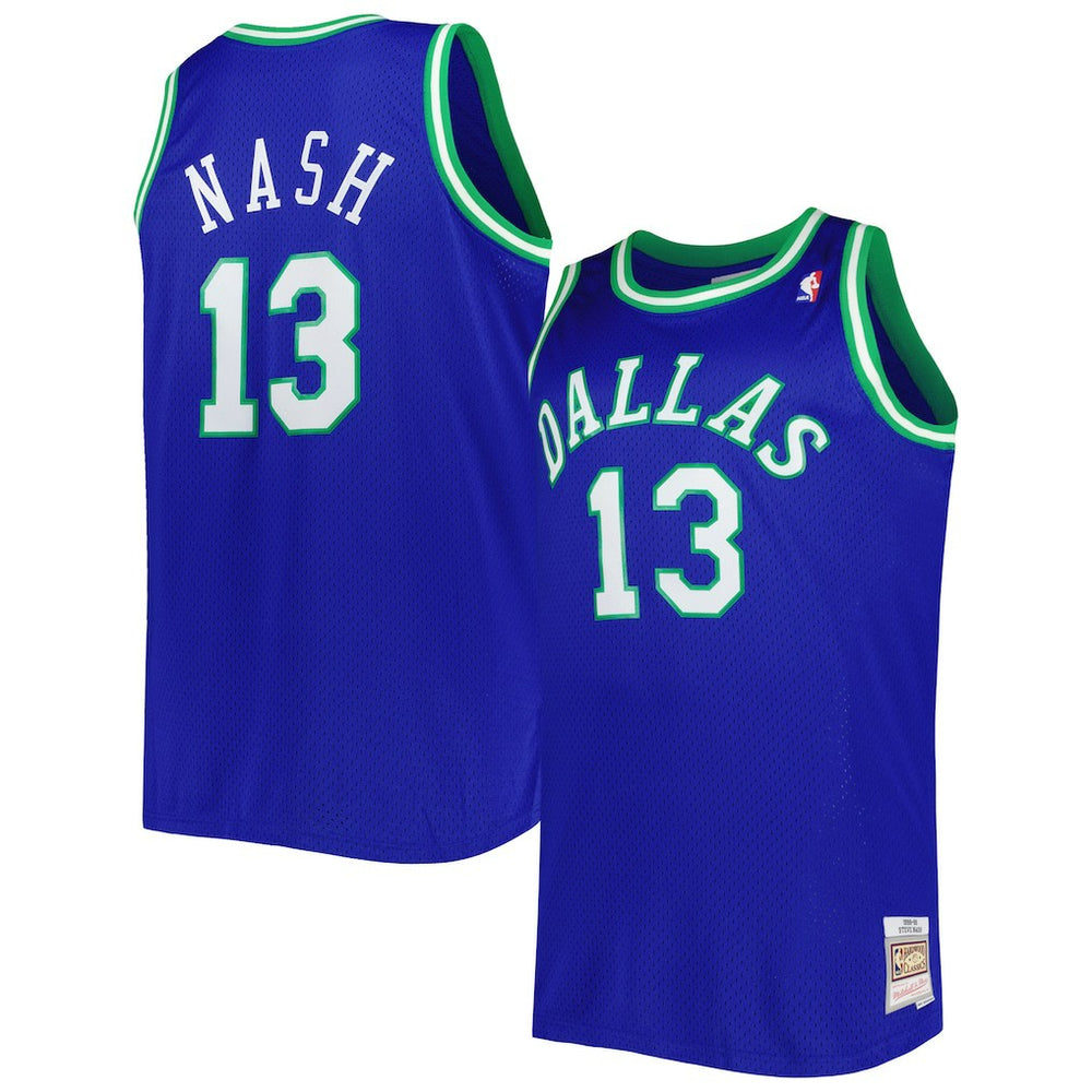 Steve Nash Dallas Mavericks Big & Tall Hardwood Classics 1998/99 Swingman Jersey sale - Blue cheap