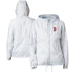 Boston Red Sox Women's Flash Forward Full-Zip Windbreaker Jacket Gray
