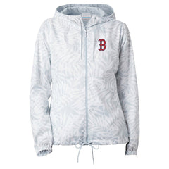 Boston Red Sox Women's Flash Forward Full-Zip Windbreaker Jacket Gray