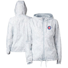 Chicago Cubs Women's Flash Forward Full-Zip Windbreaker Jacket Gray