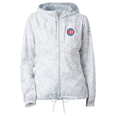 Chicago Cubs Women's Flash Forward Full-Zip Windbreaker Jacket Gray