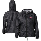 Cincinnati Reds Women's Flash Forward Full-Zip Windbreaker Jacket Black