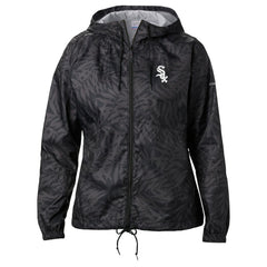Chicago White Sox Women's Team Flash Forward Full-Zip Windbreaker Jacket Black