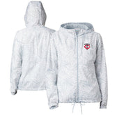 Minnesota Twins Women's Flash Forward Full-Zip Windbreaker Jacket Gray