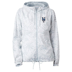 New York Mets Women's Flash Forward Full-Zip Windbreaker Jacket Gray