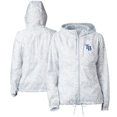 Tampa Bay Rays Women's Flash Forward Full-Zip Windbreaker Jacket Gray