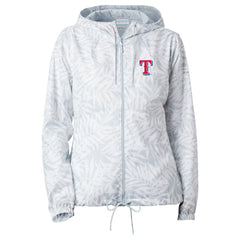 Texas Rangers Women's Flash Forward Full-Zip Windbreaker Jacket Gray
