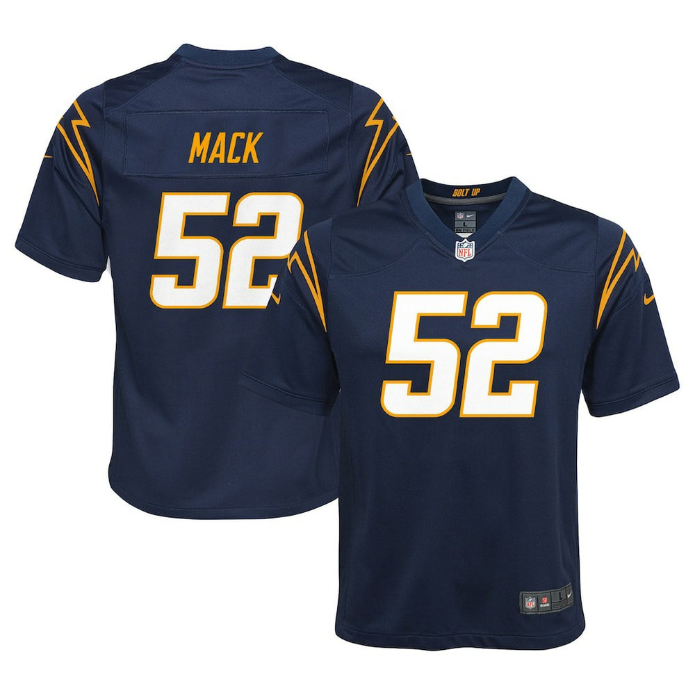 Khalil Mack Los Angeles Chargers Youth Game Jersey - Navy sale