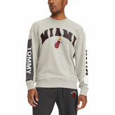 Miami Heat Tommy Jeans James Patch Pullover Sweatshirt - Gray online