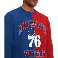 Philadelphia 76ers Tommy Jeans Keith Split Pullover Sweatshirt - Red/Royal sale