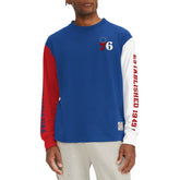 Philadelphia 76ers Tommy Jeans Richie Color Block Long Sleeve T-Shirt - Royal on sale