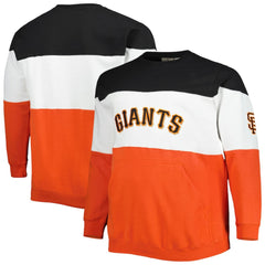 San Francisco Giants Big & Tall Pullover Sweatshirt Black/Orange
