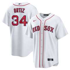 David Ortiz Boston Red Sox Home Replica Player Jersey White