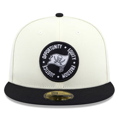Tampa Bay Buccaneers New Era 2022 Inspire Change 59FIFTY Fitted Hat - Cream/Black cheap