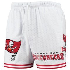 Tampa Bay Buccaneers Pro Standard Mesh Shorts - White/Red discount