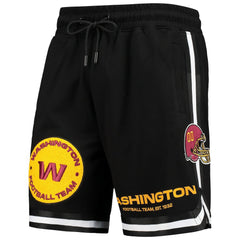 Washington Football Team Pro Standard Core Logo Shorts - Black for sale