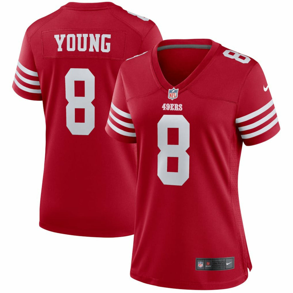 Steve Young San Francisco 49ers Women's Retired Player Game Jersey - Scarlet for sale